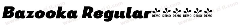 Bazooka Regular字体转换